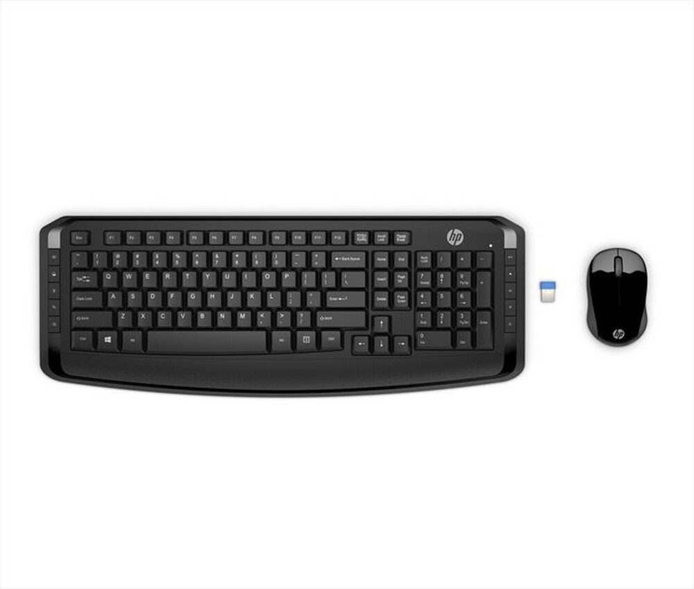 "HP - HP TASTIERA E MOUSE 300-Nera"