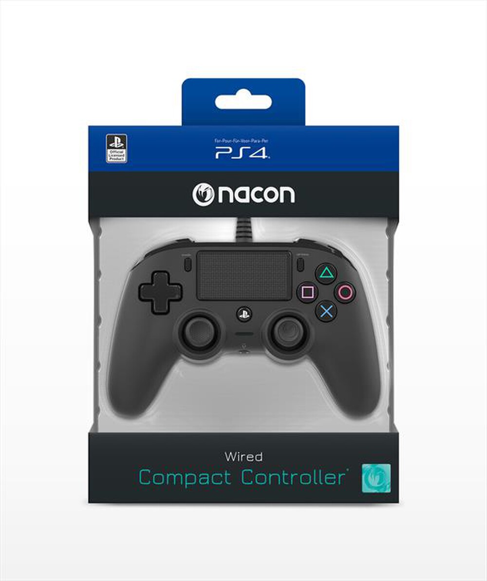 "NACON - NACON PAD PS4 BLACK WIRED-Nero"