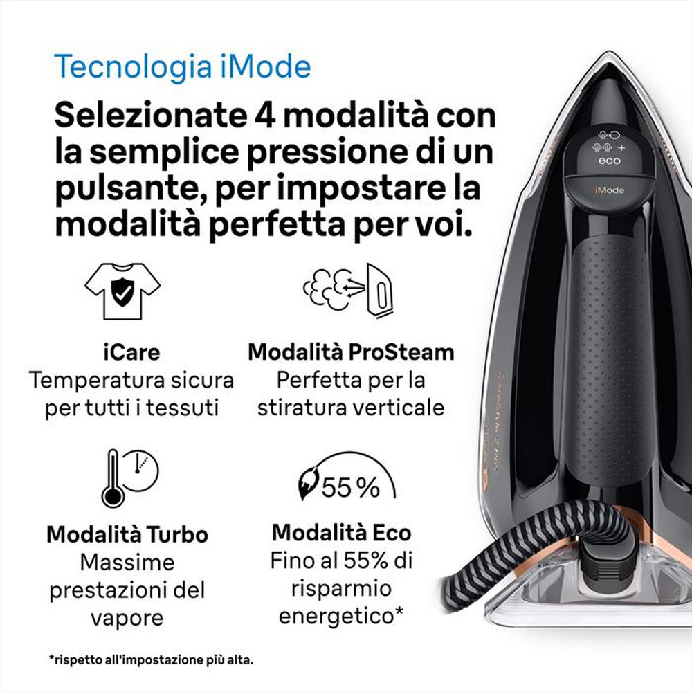 "BRAUN - Sistema stirante IS7286BK-NERO ORO"