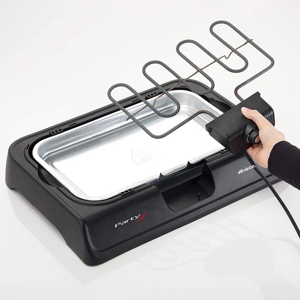 "ARIETE - 0723 Party Grill Barbecue Elettrico 2000W-Nero"
