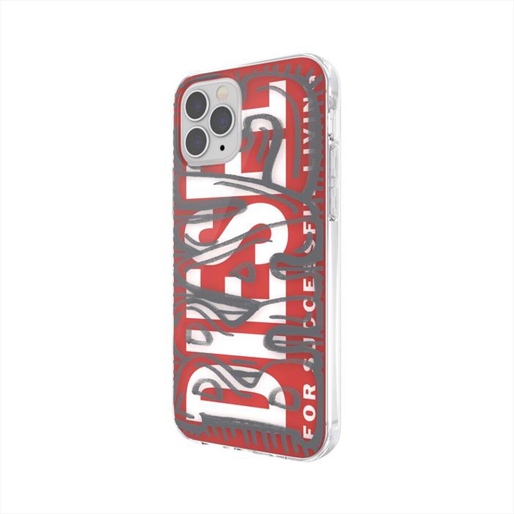 "DIESEL - 42567 DIESEL COVER IPHONE 12/12 PRO-Rosso"