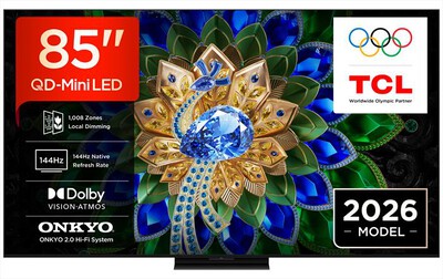 TCL - Smart TV Mini LED 4K 85" 85A400U-Nero