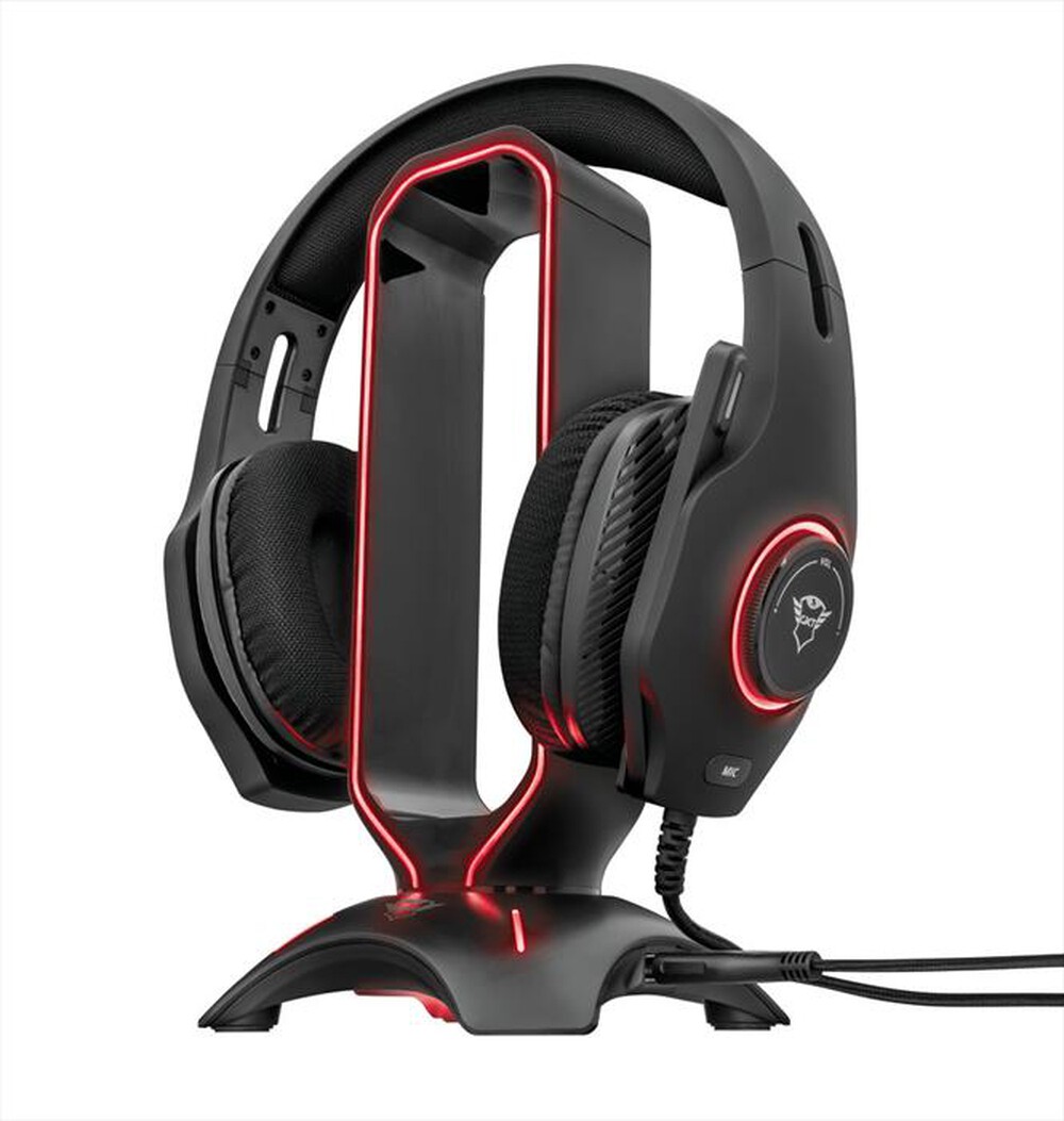 "TRUST - GXT265 CINTAR RGB HEADSET STAND-Black RGB"