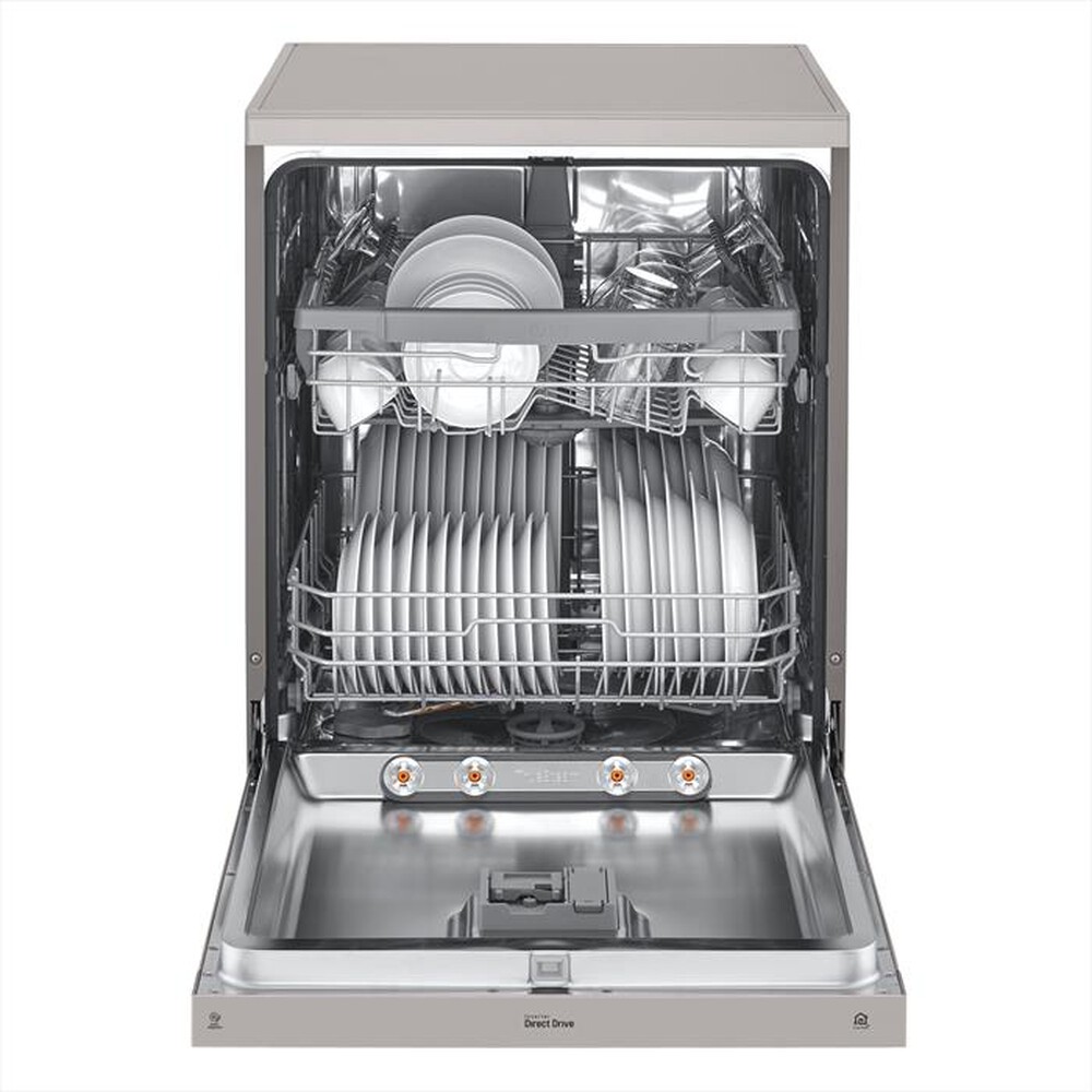 "LG - Lavastoviglie DF222FPS Classe E 14 coperti-Platinum Silver"