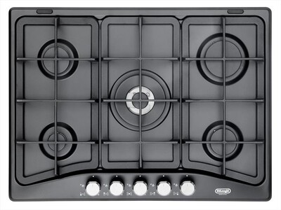 DE LONGHI - Piano cottura a gas PFA 57 GH 5 fuochi 68cm-Antracite