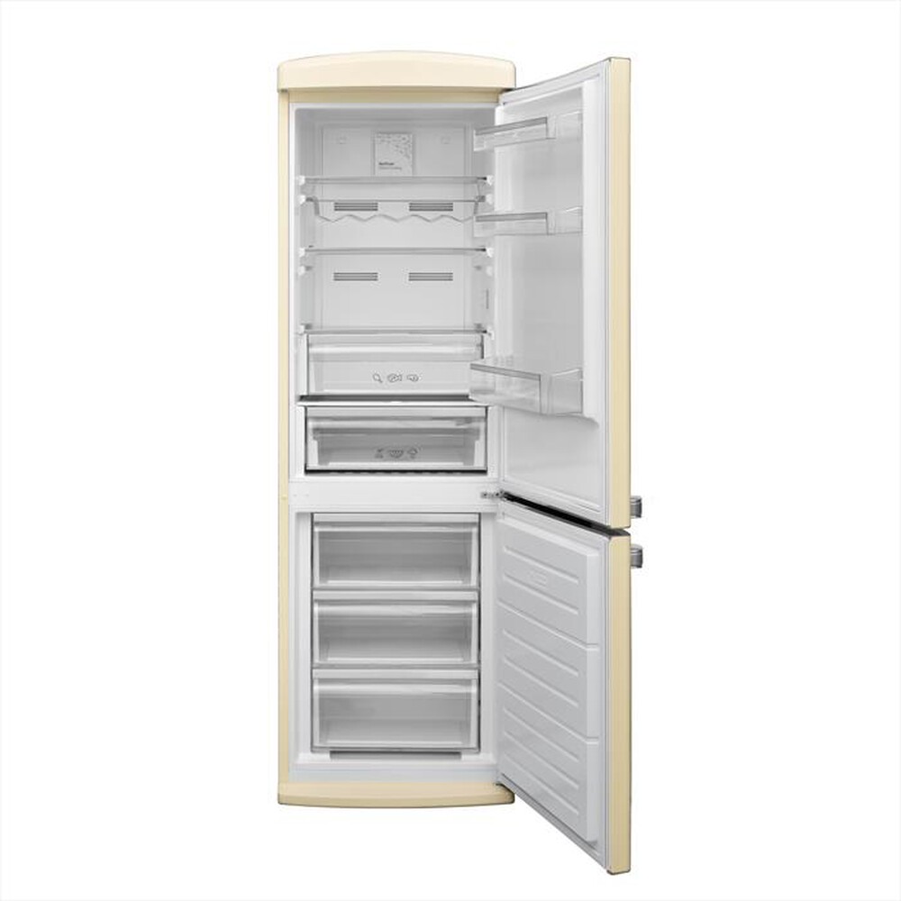 "TECHLIFE - Frigorifero combinato TFCB373V Classe E 331lt-Beige"