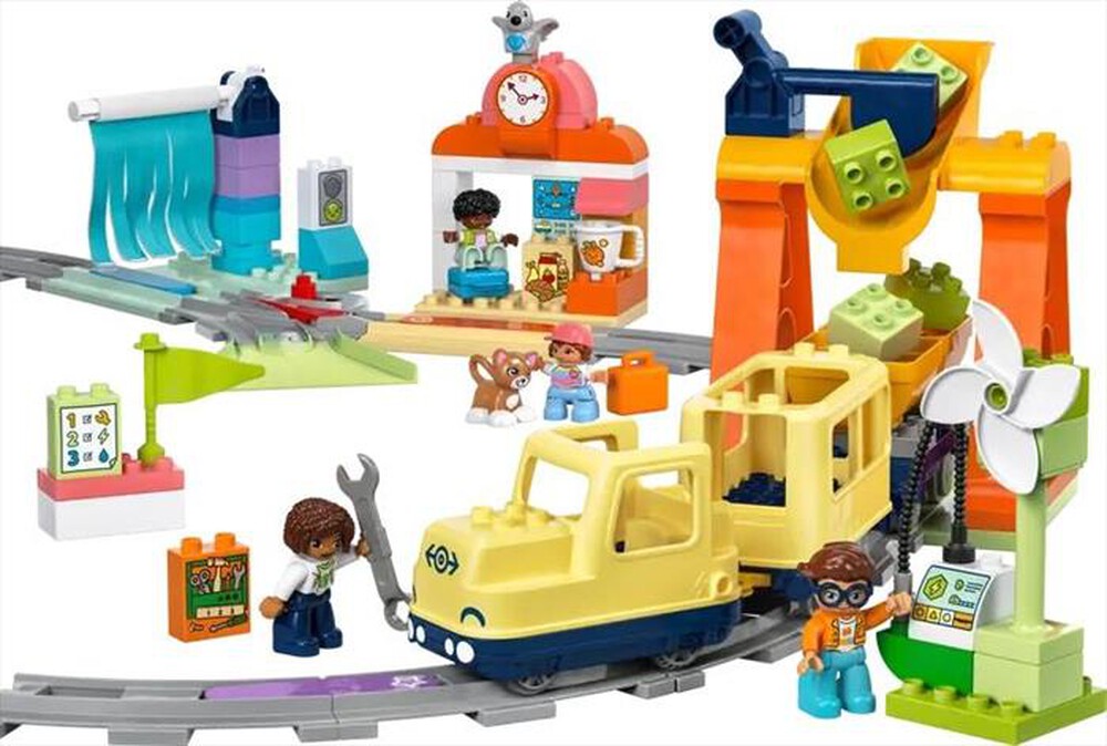 "LEGO - DUPLO Grande treno comunitario interattivo - 10428-Multicolore"