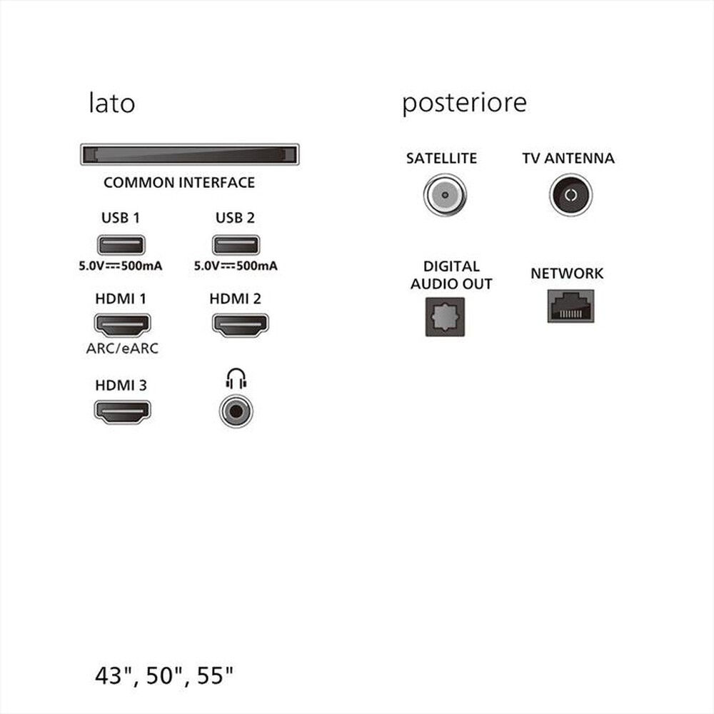 Immagine del prodotto PHILIPS - Smart TV Ambilight LED 4K 55" 55PUS8010-Black