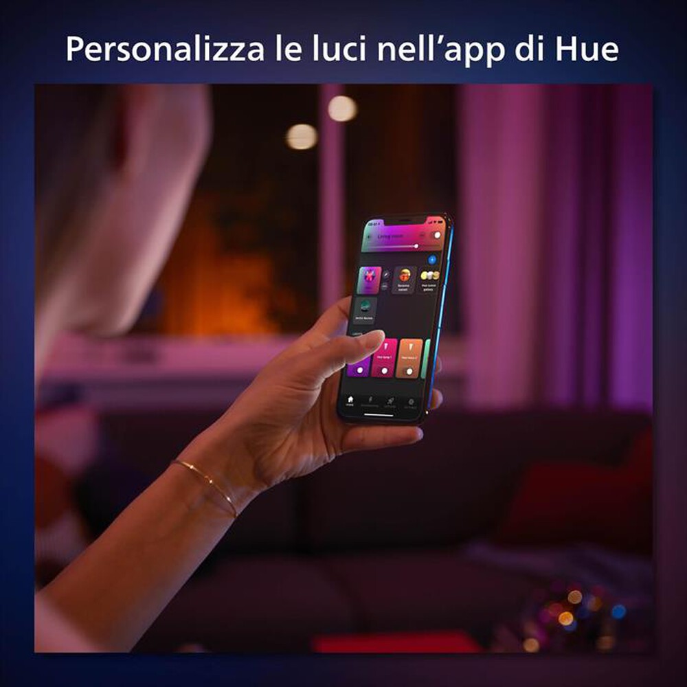 "PHILIPS - Hue Go Lampada da Tavolo White and Color Ambiance-Nero"