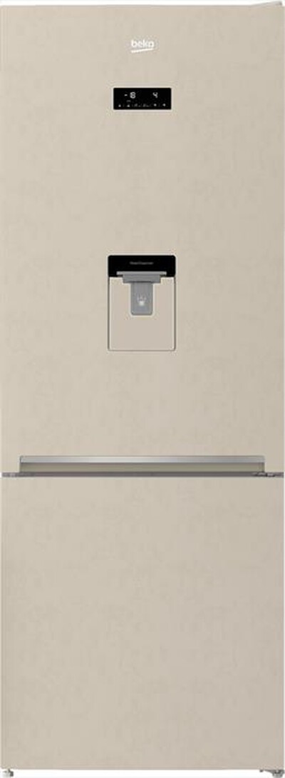 BEKO - Frigorifero combinato RCNE560E40DBN Classe E 560lt-Sabbia Marmorizzato