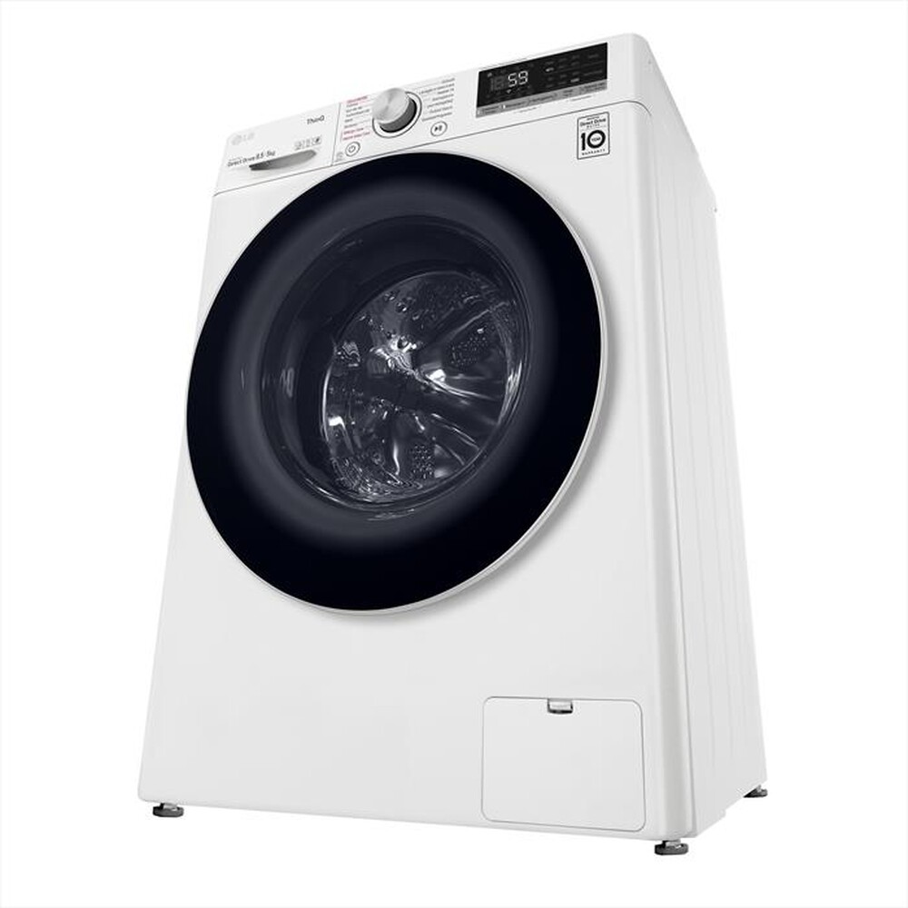"LG - Lavasciuga F2DV5S8H0E 8,5/5 Kg Classe C-WHITE"