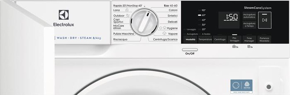 Immagine del prodotto ELECTROLUX - Lavasciuga EW7W84BDBI 8/4Kg Classe B/D-Bianco