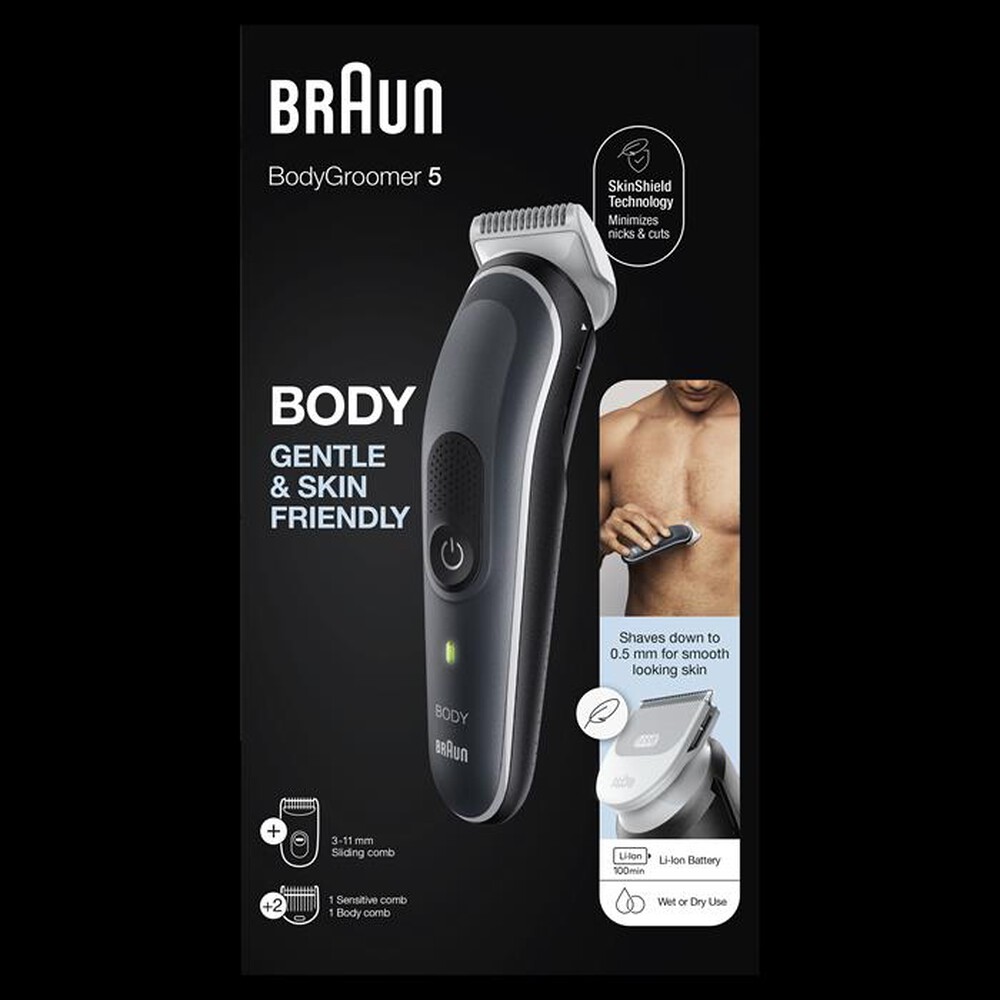 BRAUN - RIFINITORE BODY BG5340-Bianco/Grigio