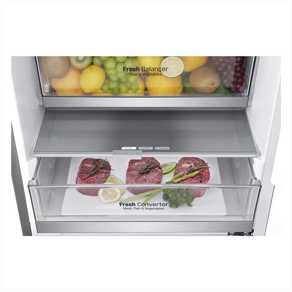 "LG - Frigorifero combinato GBB92STBAP Classe A 419lt-STAINLESS STEEL"