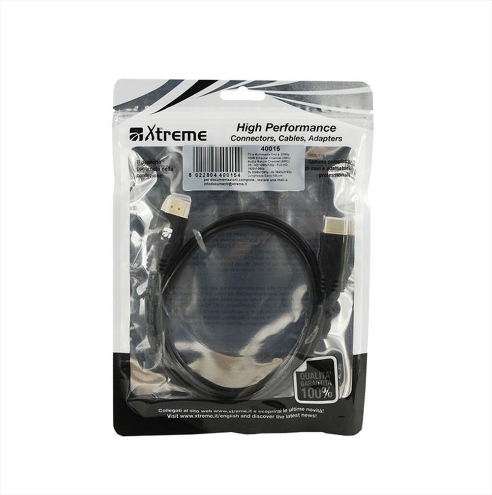 XTREME - CAVO AUDIO-VIDEO HDMI 1.4-nero