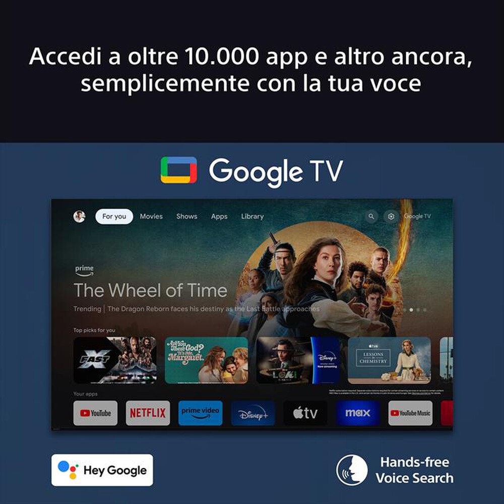 Immagine del prodotto SONY - Smart TV OLED 55" 4K K55XR8APAEP 120Hz-Nero