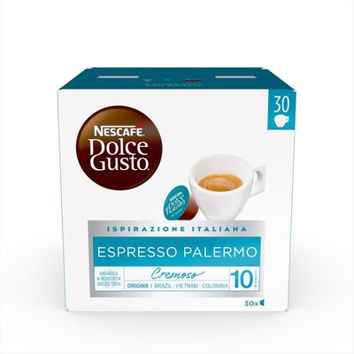 NESCAFE' DOLCE GUSTO - ESPRESSO PALERMO - Nescafé Dolce Gusto 30 Caps-Bianco/Azzurro