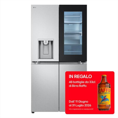 LG - Frigorifero 4 porte GMG960MBJE Classe E 638L-Argento