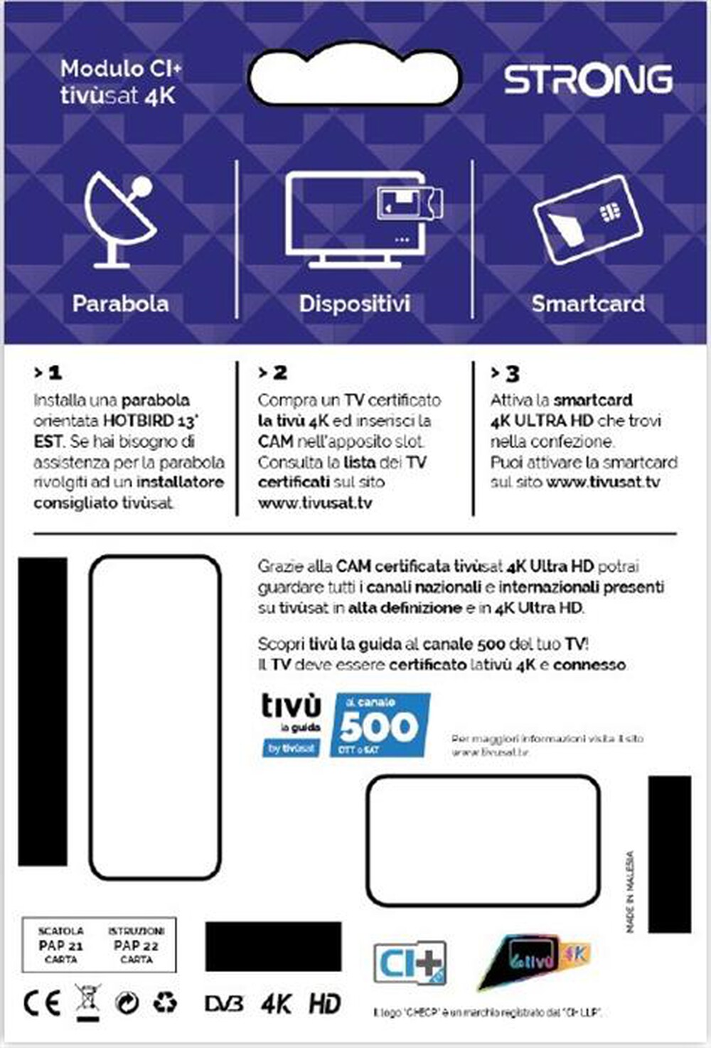 Immagine del prodotto STRONG - CAM4KTIVUSAT-colorato