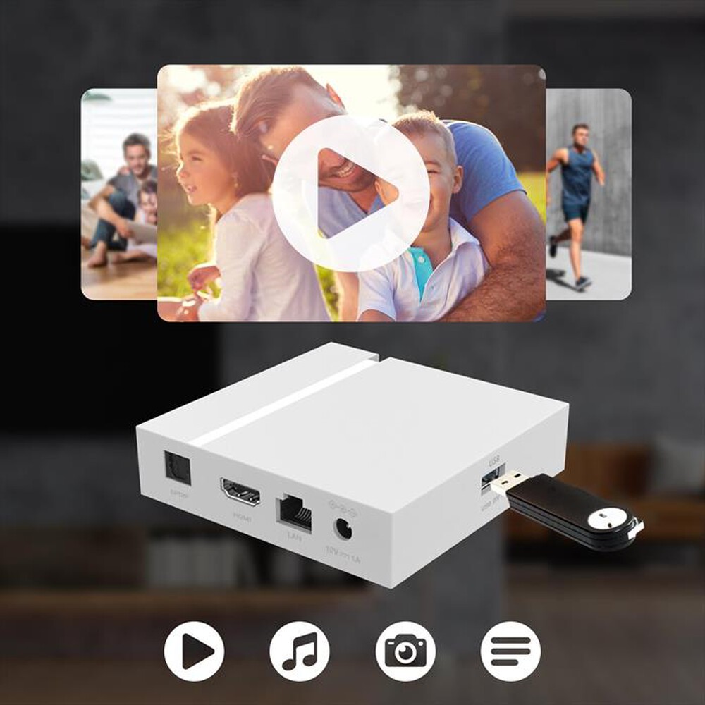 "STRONG - Android Box 4K ULTRA HD LEAP-S3+-bianco"