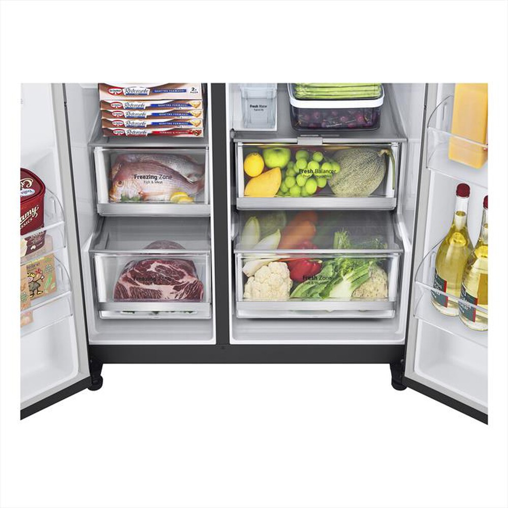 "LG - Frigorifero side by side GSGV81EPLL InstaView - E-Black"