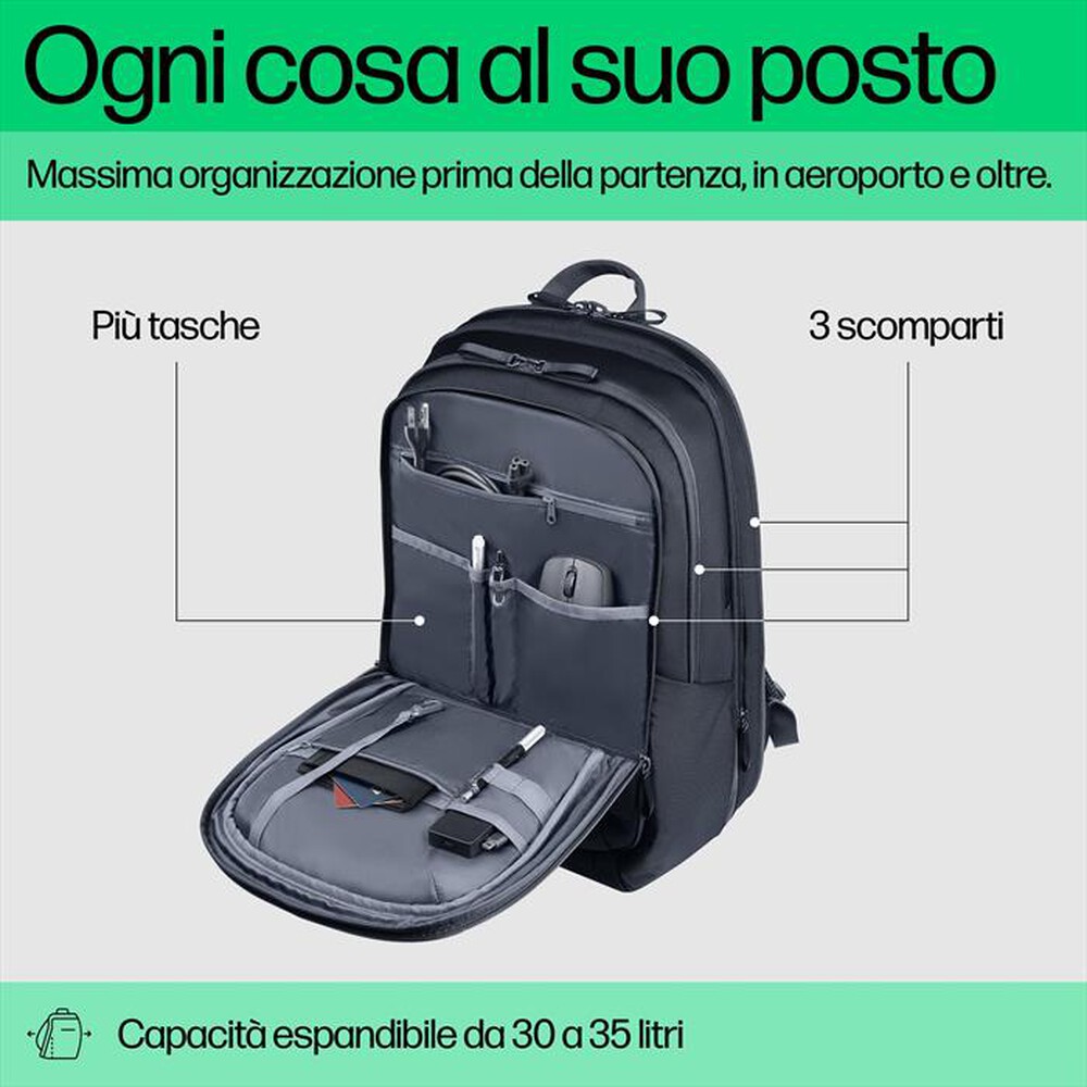 Immagine del prodotto HP - ZAINO TRAVEL PLUS 30L-Blu grafite