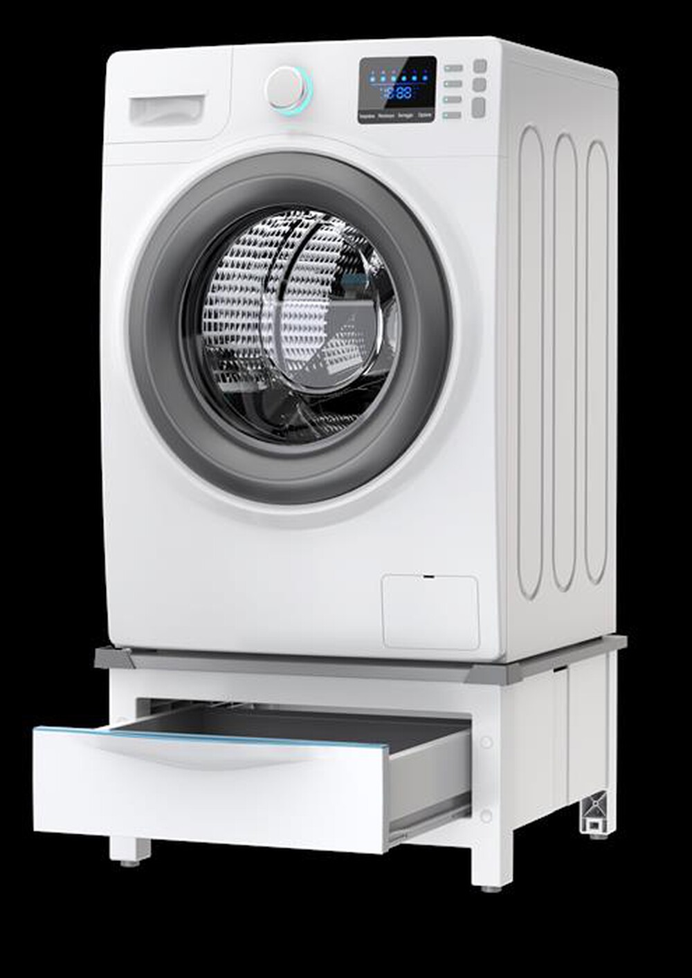 Immagine del prodotto MELICONI - BASE SPACE EXTRA-Struttura bianca, ripiano grig