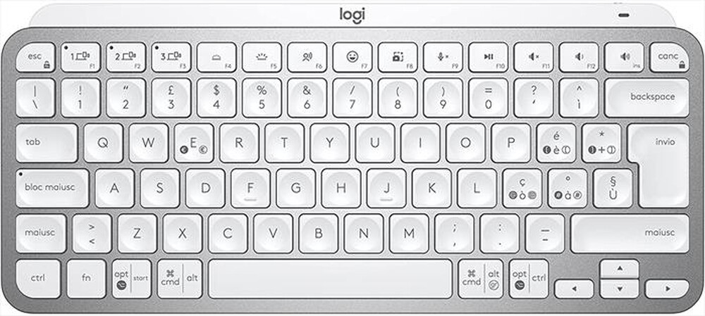 "LOGITECH - MX Keys Mini Minimalist Wireless-Pale Grey"