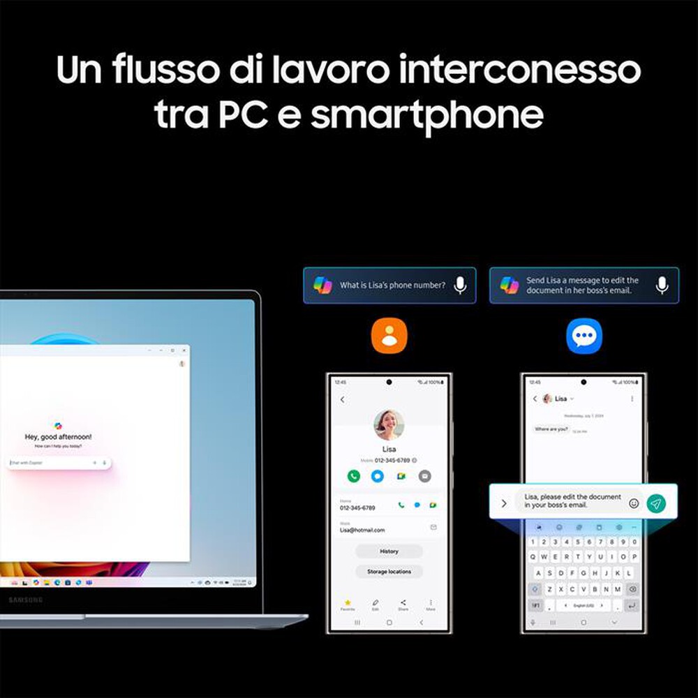 "SAMSUNG - Notebook GALAXY BOOK4 EDGE 16\"-Sapphire Blue"