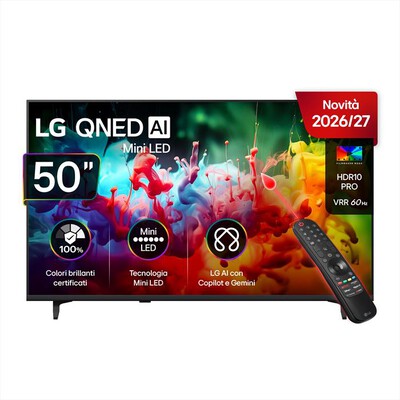 LG - QNED AI MINILED QNED70B 50QNED70B6C-Charcoal Black