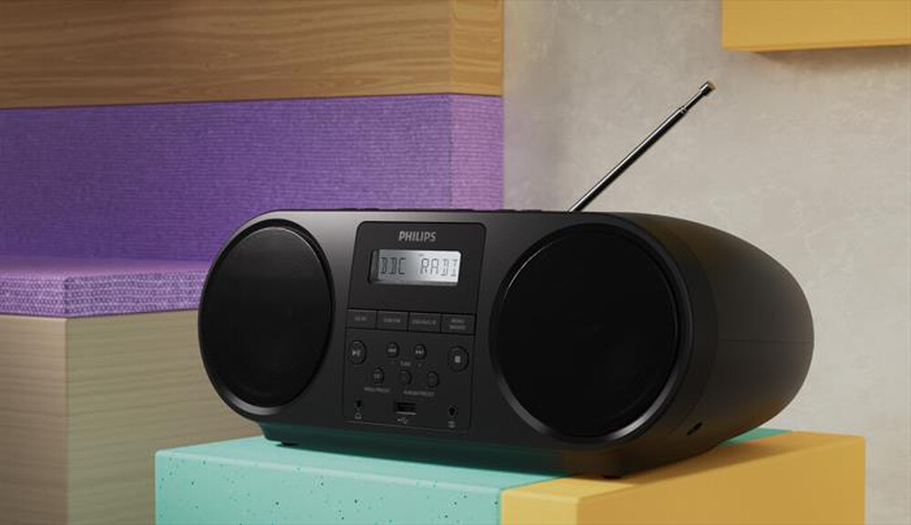 "PHILIPS - Lettore CD/radio FM TAZ6000/10-Black"