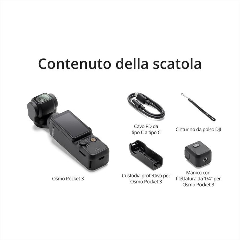 Immagine del prodotto DJI - Action cam OSMO POCKET 3-Black
