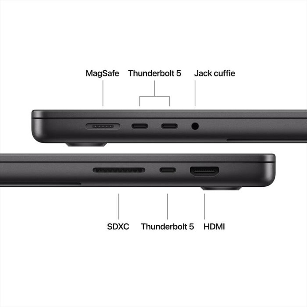 Immagine del prodotto APPLE - MacBook Pro 16" M5 Max Core 18 CPU 32 GPU 36GB 2TB-Nero siderale