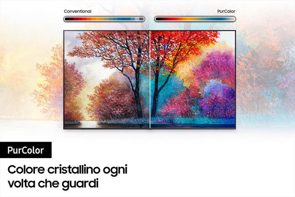 "SAMSUNG - TV Crystal UHD 4K 55” UE55AU7170 Smart TV Wi-Fi - Titan Gray"