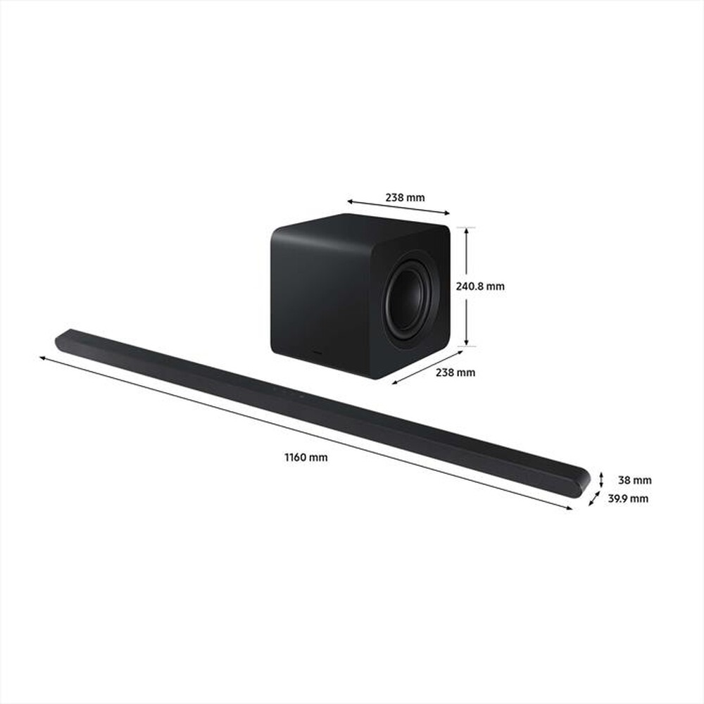 Immagine del prodotto SAMSUNG - Soundbar HW-S800D/ZF 3.1.2 CANALI 330W 2024-TITAN BLACK