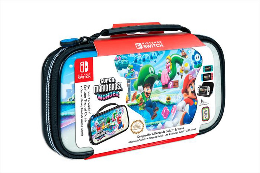 "BIG BEN - Custodia 54 SUPER MARIO WONDER per Nintendo Switch-multicolore"