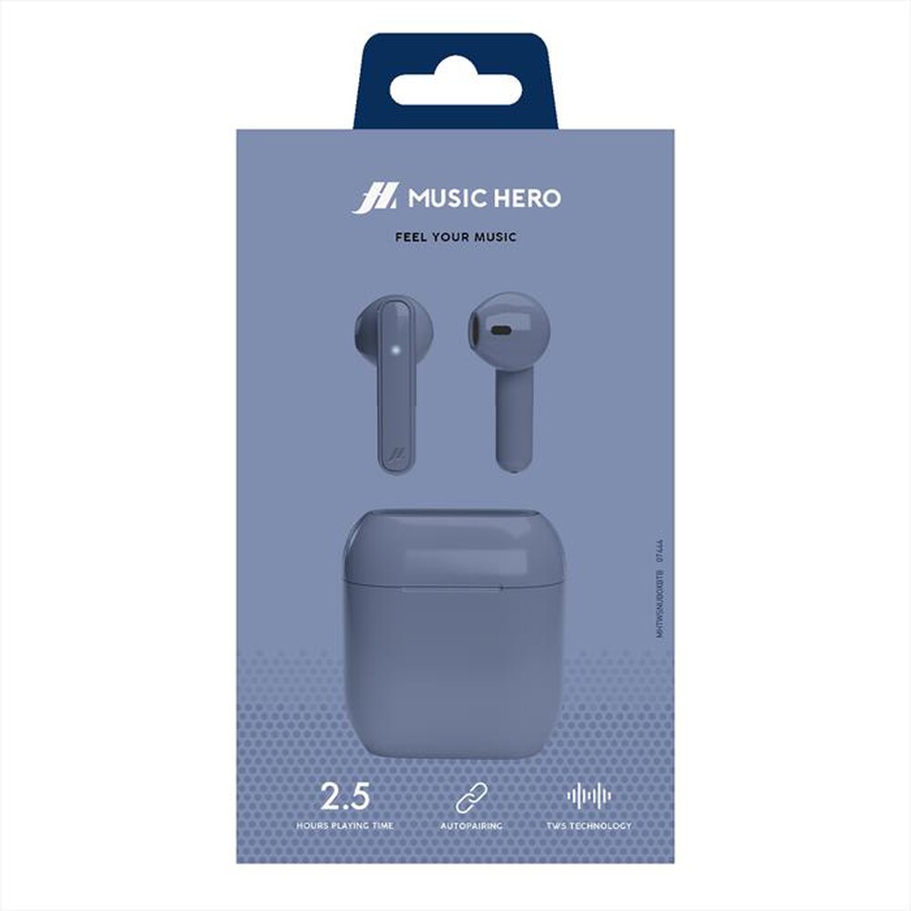 "SBS - Auricolare TWS MHTWSNUBOXBTB-Blu"