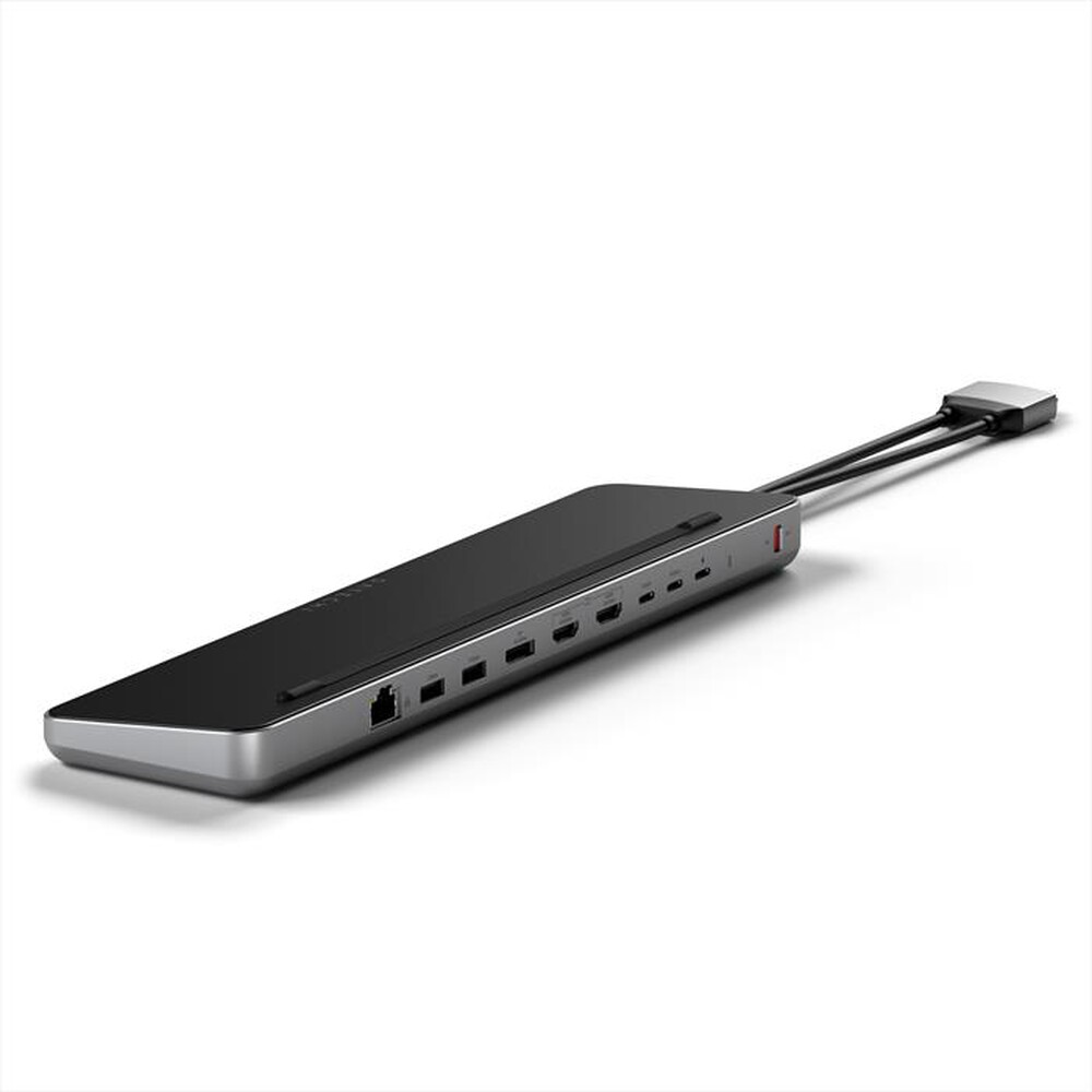 "SATECHI - ADATTATORE USB-C DUAL DOCK STAND-nero"