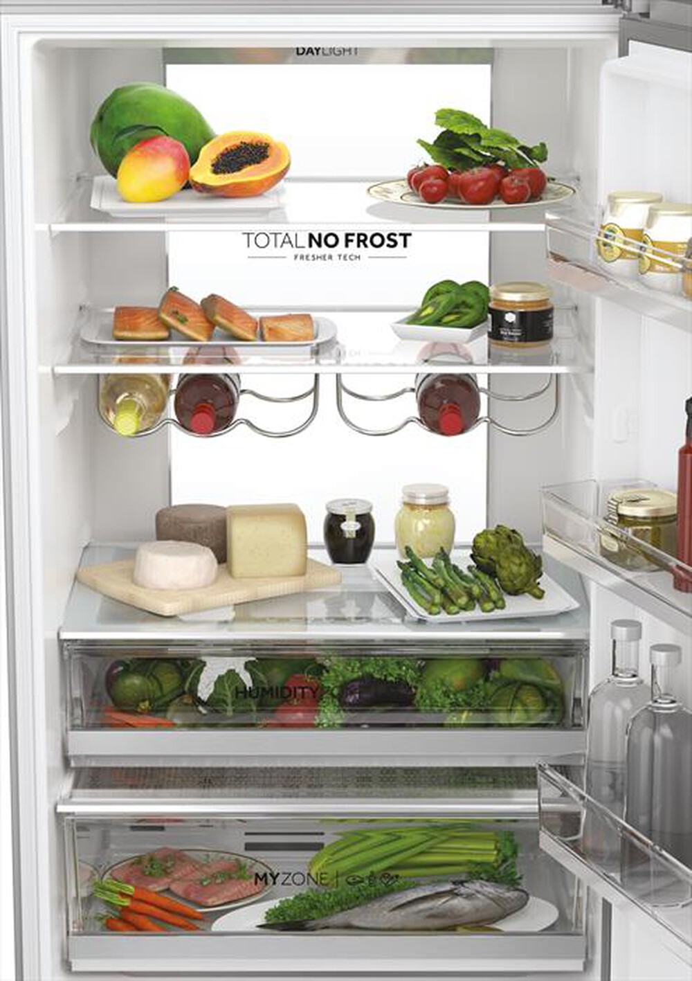 Immagine del prodotto HAIER - Frigorifero combinato HTW7720DNMP Classe D 486 lt-Platino, Stainless steel