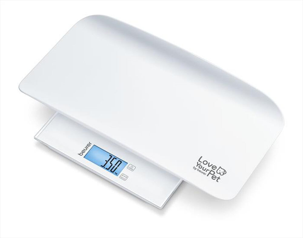 BEURER - Bilancia 2 in 1 pesa-animali PP 170 POLLY-Bianco
