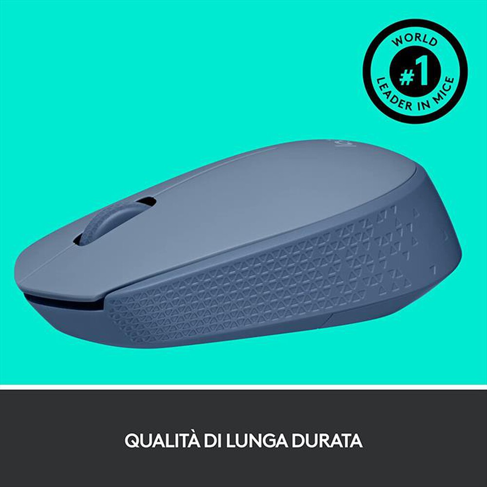 "LOGITECH - M171 Wireless Mouse-Blue Grey"