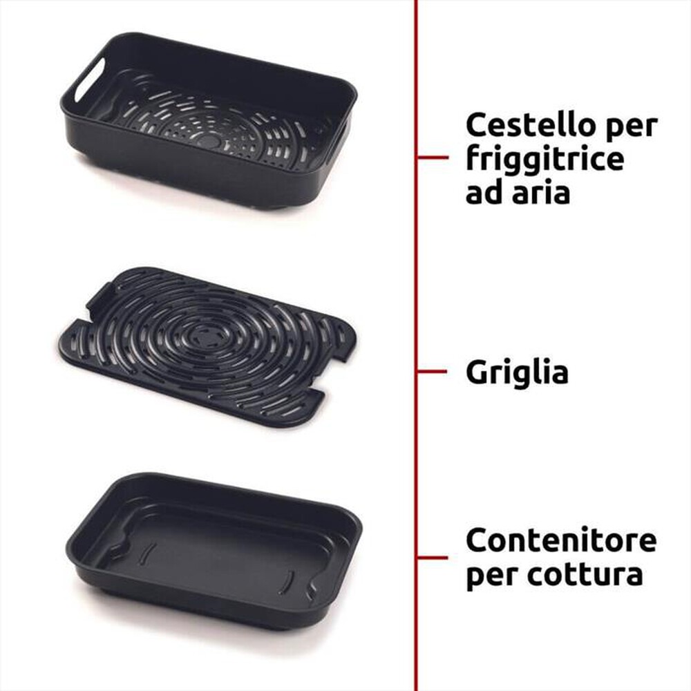 "ARIETE - 4635/00 FRIGGITRICE AD ARIA E BISTECCHIERA-Black"