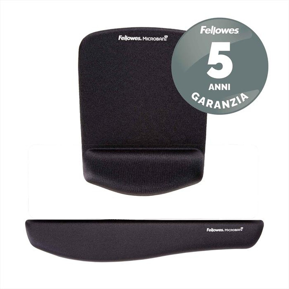 Immagine del prodotto FELLOWES - Tappetino mouse con poggiapolsi 9252003-Nero
