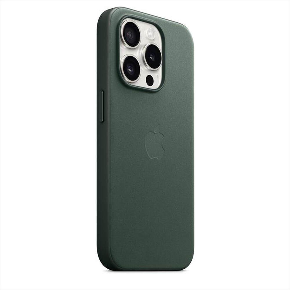 "APPLE - Custodia MagSafe tessuto iPhone 15 Pro-Sempre verde"