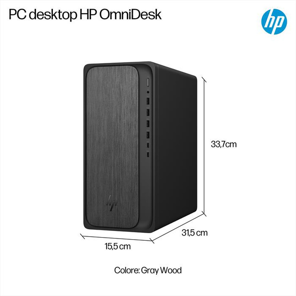Immagine del prodotto HP - PC Desktop OMNIDESK M02-0044NL-Gray Wood