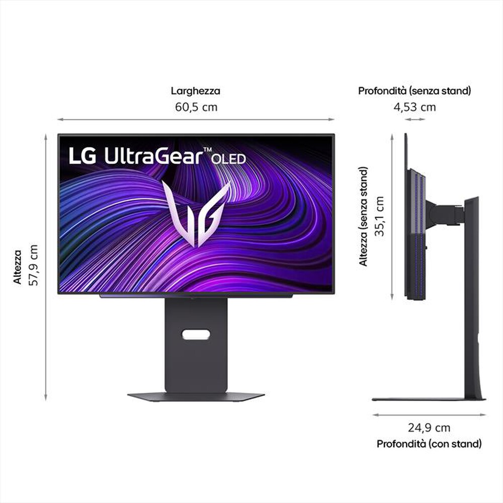 Immagine del prodotto LG - Monitor OLED 26,5" 27GX700A-B-Black