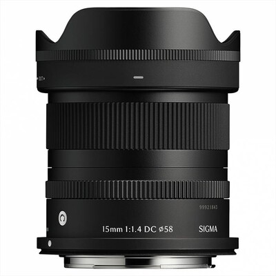 SIGMA - Obiettivo 15/1.4 DC C CANON RF-MOUNT-Nero