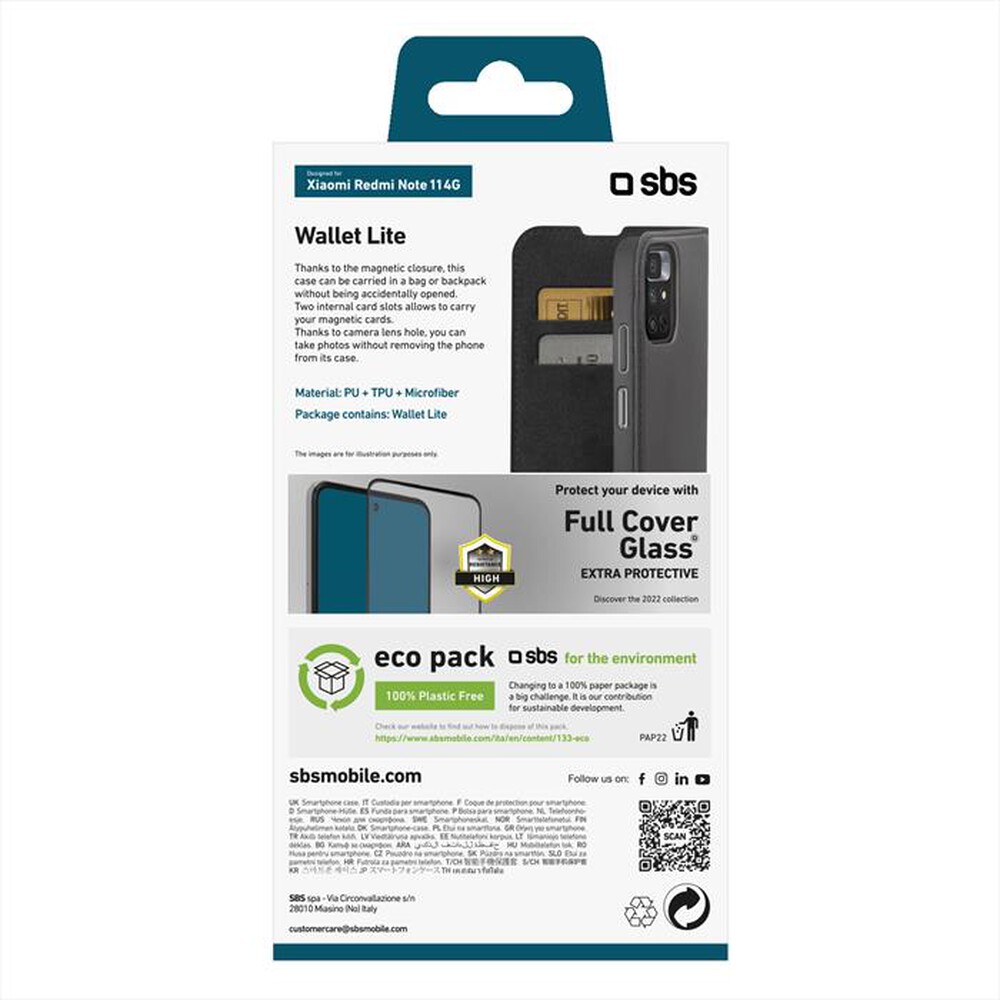 "SBS - Cover TEBKLITEXIR10K per Xiaomi Redmi 10/10 2022-Nero"