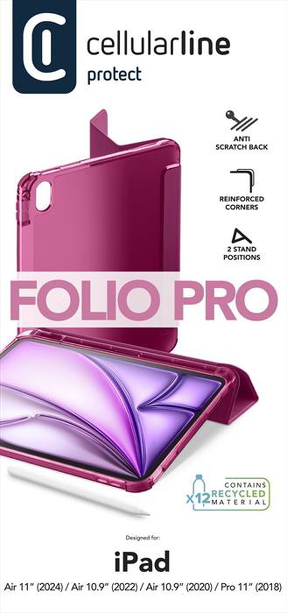 Immagine del prodotto CELLULARLINE - FOLIOIPADAIR10922P-Rosa