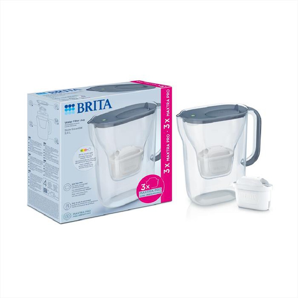 BRITA - STYLE ESSENTIAL STONE BLUE 3 FILTRI INCL.-Stone Blue